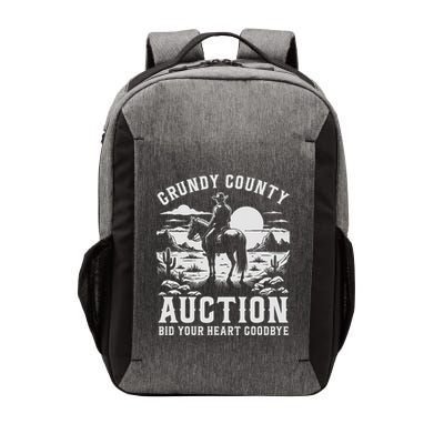 Grundy County Auction Bid Your Heart Goodbye Funny Cowboy Vector Backpack