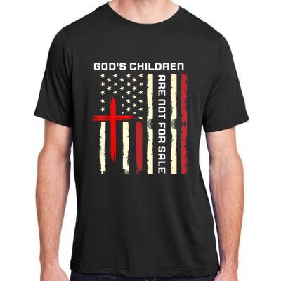 Gods Children Are Not For Sale Vintage Gods Children Quote Adult ChromaSoft Performance T-Shirt