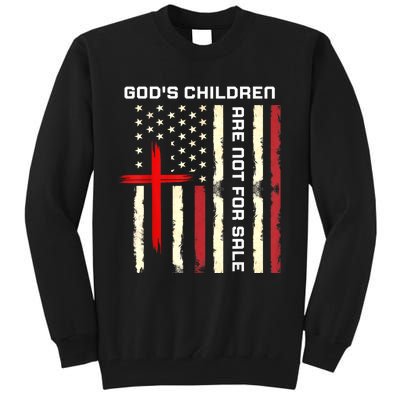 Gods Children Are Not For Sale Vintage Gods Children Quote Tall Sweatshirt