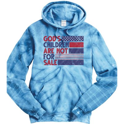 Gods Children Are Not For Sale USA Awareness Tie Dye Hoodie