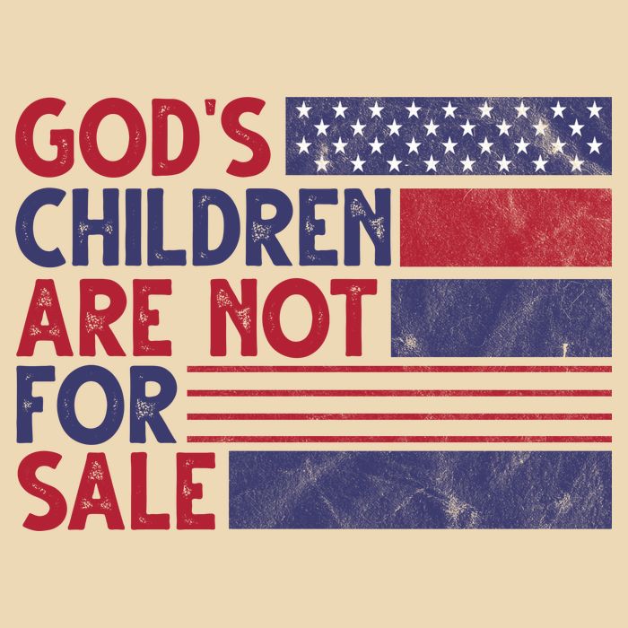 Gods Children Are Not For Sale USA Awareness Bag