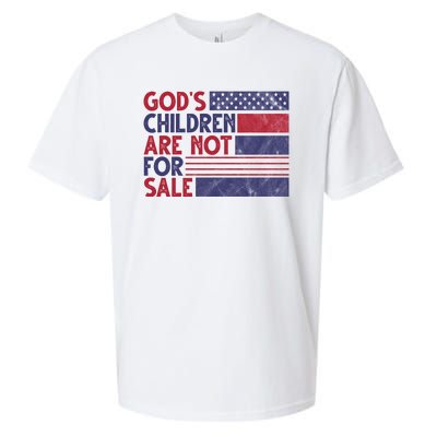 Gods Children Are Not For Sale USA Awareness Sueded Cloud Jersey T-Shirt