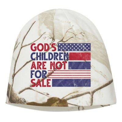 Gods Children Are Not For Sale USA Awareness Kati - Camo Knit Beanie