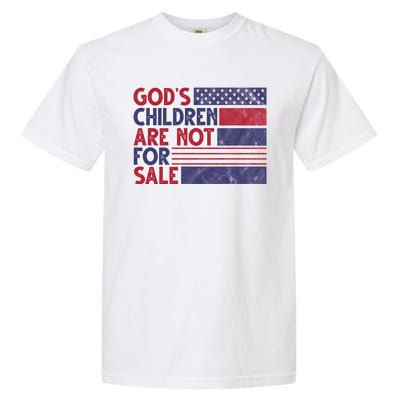 Gods Children Are Not For Sale USA Awareness Garment-Dyed Heavyweight T-Shirt