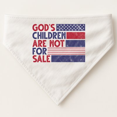 Gods Children Are Not For Sale USA Awareness USA-Made Doggie Bandana