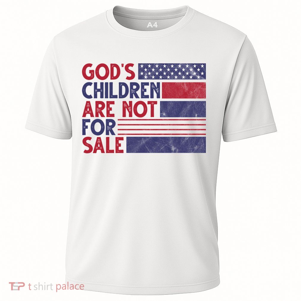 Gods Children Are Not For Sale USA Awareness Cooling Performance Crew T-Shirt