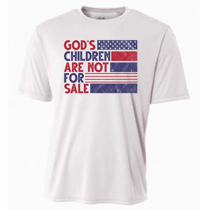 Gods Children Are Not For Sale USA Awareness Cooling Performance Crew T-Shirt