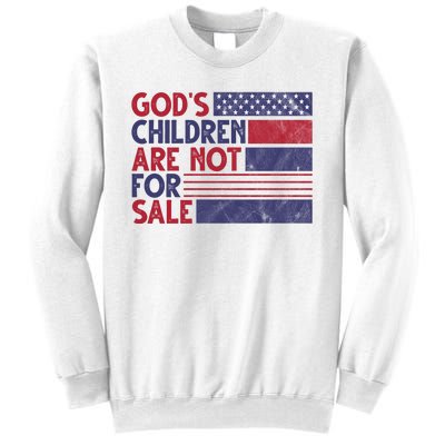 Gods Children Are Not For Sale USA Awareness Sweatshirt