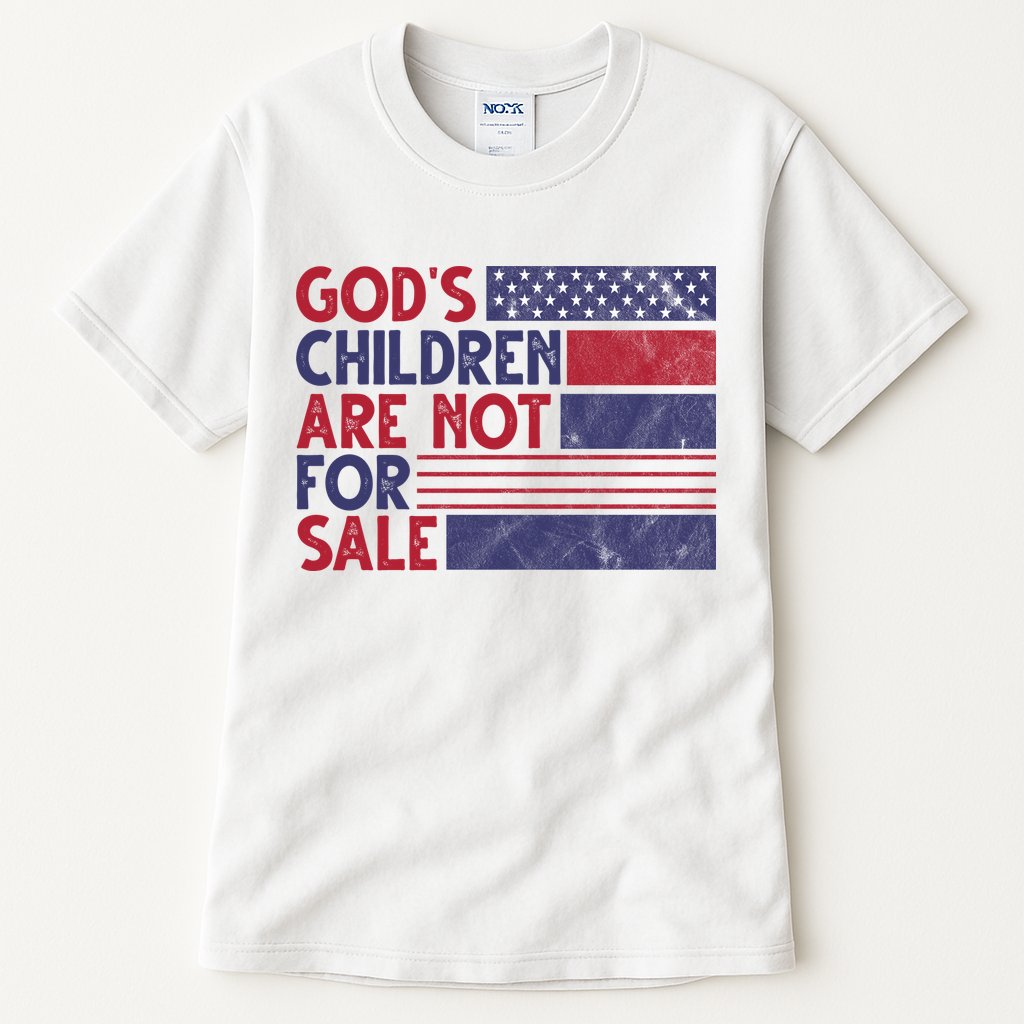 Gods Children Are Not For Sale USA Awareness Tall T-Shirt