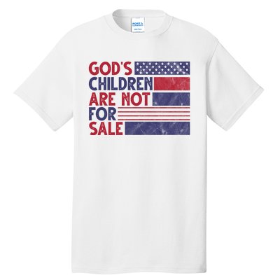 Gods Children Are Not For Sale USA Awareness Tall T-Shirt