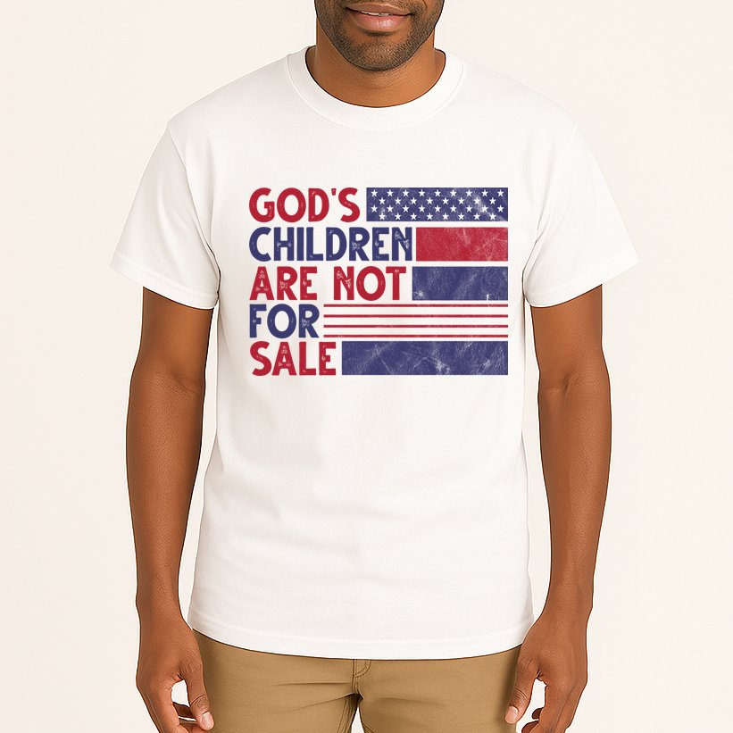 Gods Children Are Not For Sale USA Awareness Tall T-Shirt
