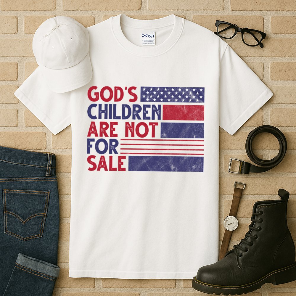 Gods Children Are Not For Sale USA Awareness Tall T-Shirt