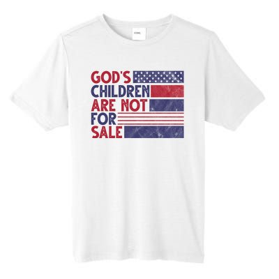 Gods Children Are Not For Sale USA Awareness Tall Fusion ChromaSoft Performance T-Shirt