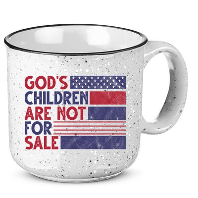 Gods Children Are Not For Sale USA Awareness 15oz Campfire Ceramic Mug