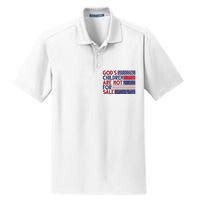 Gods Children Are Not For Sale USA Awareness Dry Zone Grid Polo