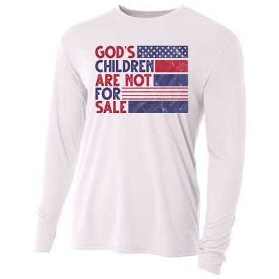 Gods Children Are Not For Sale USA Awareness Cooling Performance Long Sleeve Crew