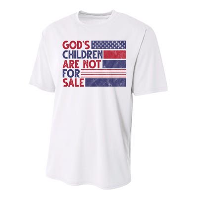 Gods Children Are Not For Sale USA Awareness Performance Sprint T-Shirt