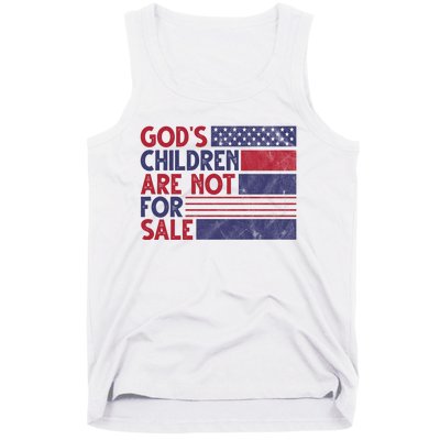 Gods Children Are Not For Sale USA Awareness Tank Top