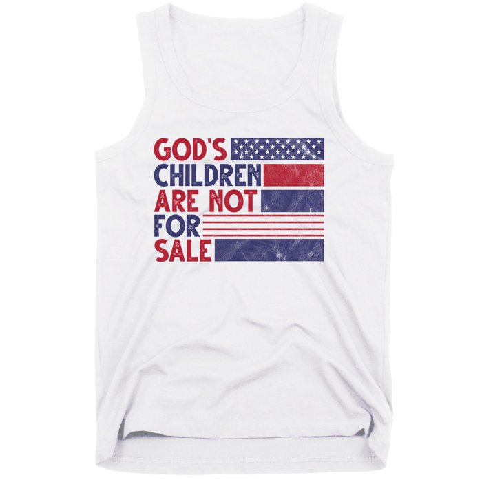 Gods Children Are Not For Sale USA Awareness Tank Top