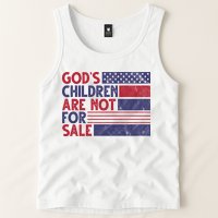 Gods Children Are Not For Sale USA Awareness Tank Top