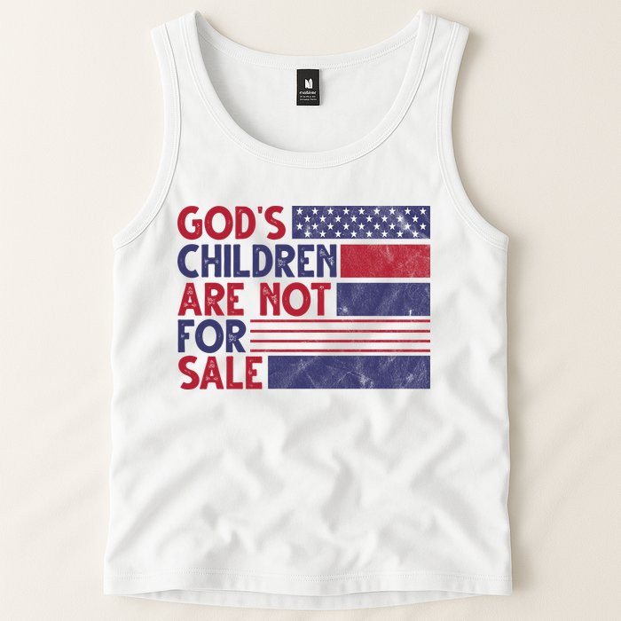 Gods Children Are Not For Sale USA Awareness Tank Top