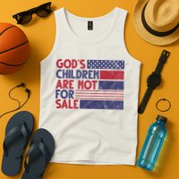 Gods Children Are Not For Sale USA Awareness Tank Top