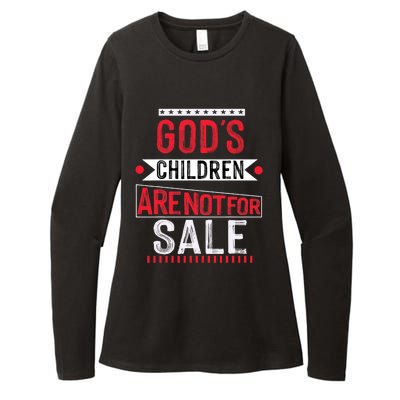 Gods Children Are Not For Sale  End Human Trafficking Save The Children Womens CVC Long Sleeve Shirt