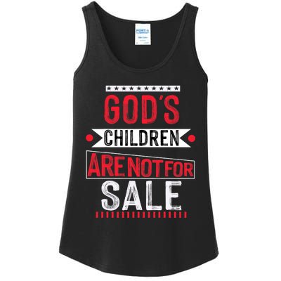 Gods Children Are Not For Sale  End Human Trafficking Save The Children Ladies Essential Tank