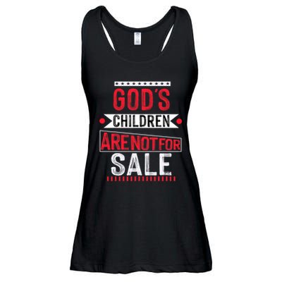 Gods Children Are Not For Sale  End Human Trafficking Save The Children Ladies Essential Flowy Tank