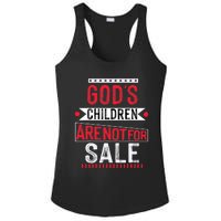 Gods Children Are Not For Sale  End Human Trafficking Save The Children Ladies PosiCharge Competitor Racerback Tank