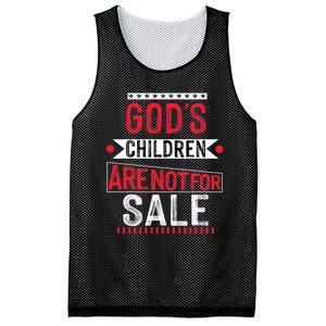 Gods Children Are Not For Sale  End Human Trafficking Save The Children Mesh Reversible Basketball Jersey Tank