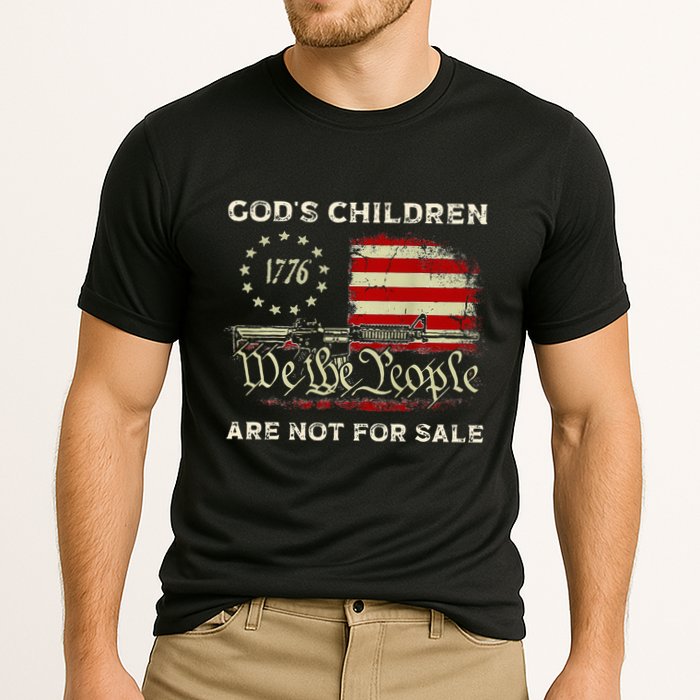 GodS Children Are Not For Sale Embracing Sound Of Freedom Cooling Performance Crew T-Shirt