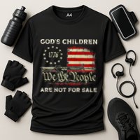 GodS Children Are Not For Sale Embracing Sound Of Freedom Cooling Performance Crew T-Shirt