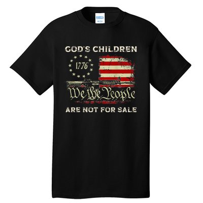 GodS Children Are Not For Sale Embracing Sound Of Freedom Tall T-Shirt