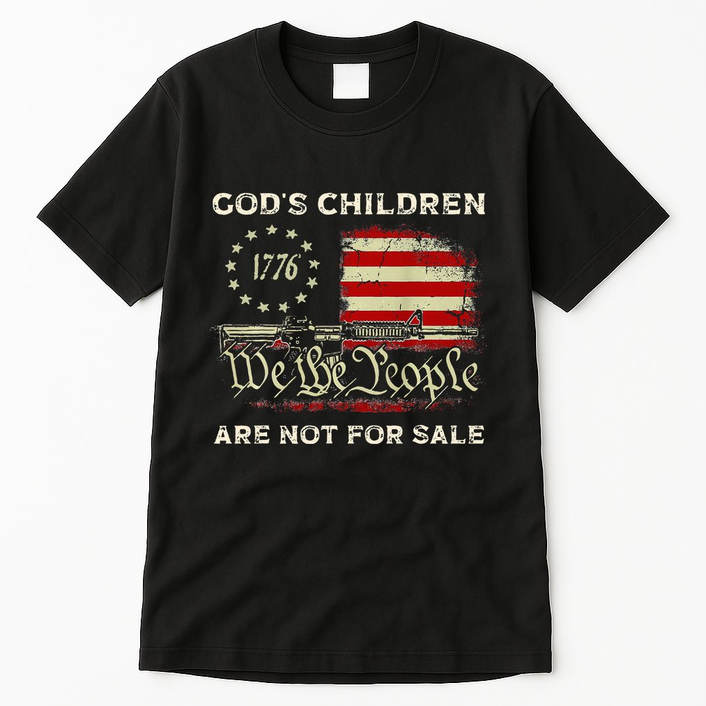 GodS Children Are Not For Sale Embracing Sound Of Freedom Tall T-Shirt