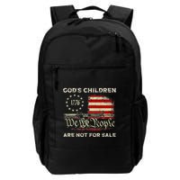 GodS Children Are Not For Sale Embracing Sound Of Freedom Backpack