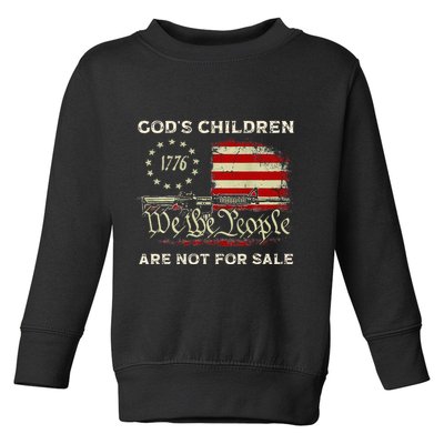 GodS Children Are Not For Sale Embracing Sound Of Freedom Toddler Sweatshirt