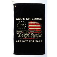 GodS Children Are Not For Sale Embracing Sound Of Freedom Golf Towel