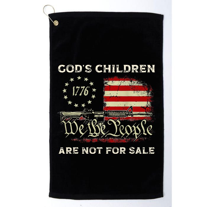GodS Children Are Not For Sale Embracing Sound Of Freedom Golf Towel