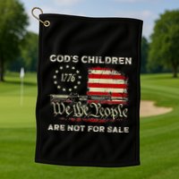 GodS Children Are Not For Sale Embracing Sound Of Freedom Golf Towel
