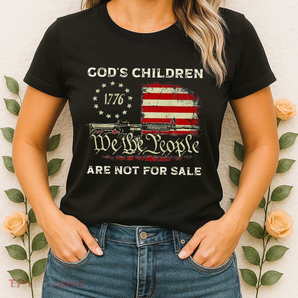GodS Children Are Not For Sale Embracing Sound Of Freedom Womens T-Shirt