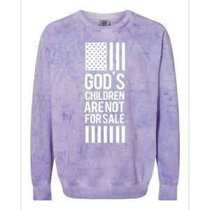 Gods Children Are Not For Sale End Human Trafficking Save The Children Colorblast Crewneck Sweatshirt