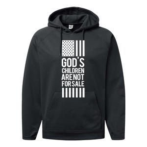 Gods Children Are Not For Sale End Human Trafficking Save The Children Performance Fleece Hoodie