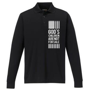 Gods Children Are Not For Sale End Human Trafficking Save The Children Performance Long Sleeve Polo