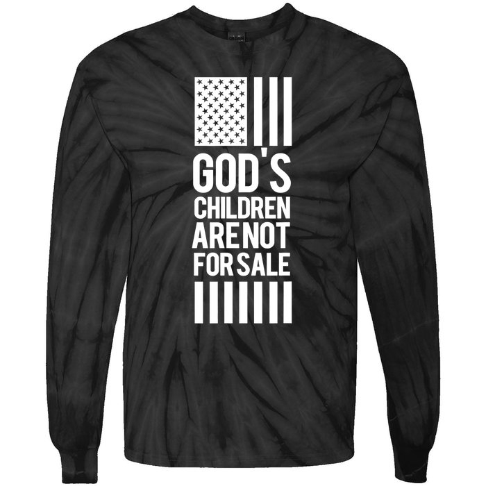 Gods Children Are Not For Sale End Human Trafficking Save The Children Tie-Dye Long Sleeve Shirt