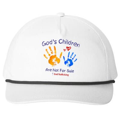 Gods Children Are Not For Sale Hand Prints Snapback Five-Panel Rope Hat