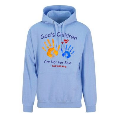 Gods Children Are Not For Sale Hand Prints Unisex Surf Hoodie