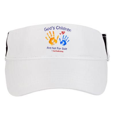 Gods Children Are Not For Sale Hand Prints Adult Drive Performance Visor