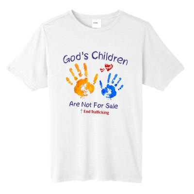 Gods Children Are Not For Sale Hand Prints Tall Fusion ChromaSoft Performance T-Shirt