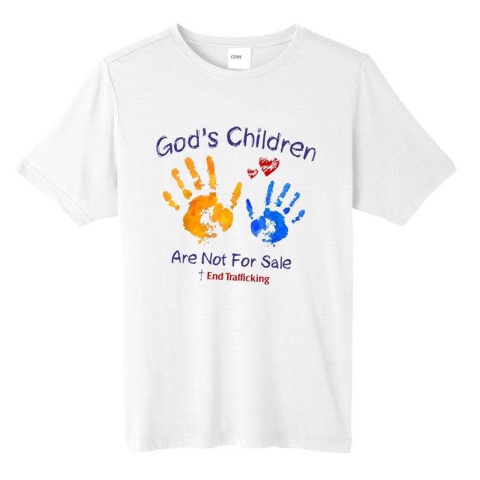 Gods Children Are Not For Sale Hand Prints Tall Fusion ChromaSoft Performance T-Shirt